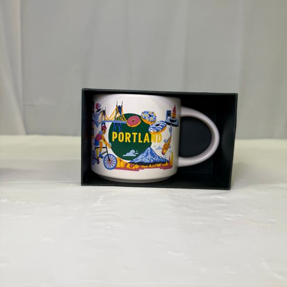 Starbucks Discovery Series Portland Mug 14oz Blue Interior Limited City Edition - Picture 2 of 8